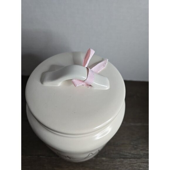 NWT Rae Dunn Artisan Be Mine Valentines Day Large Canister Gold Writing Ivory - Picture 3 of 9